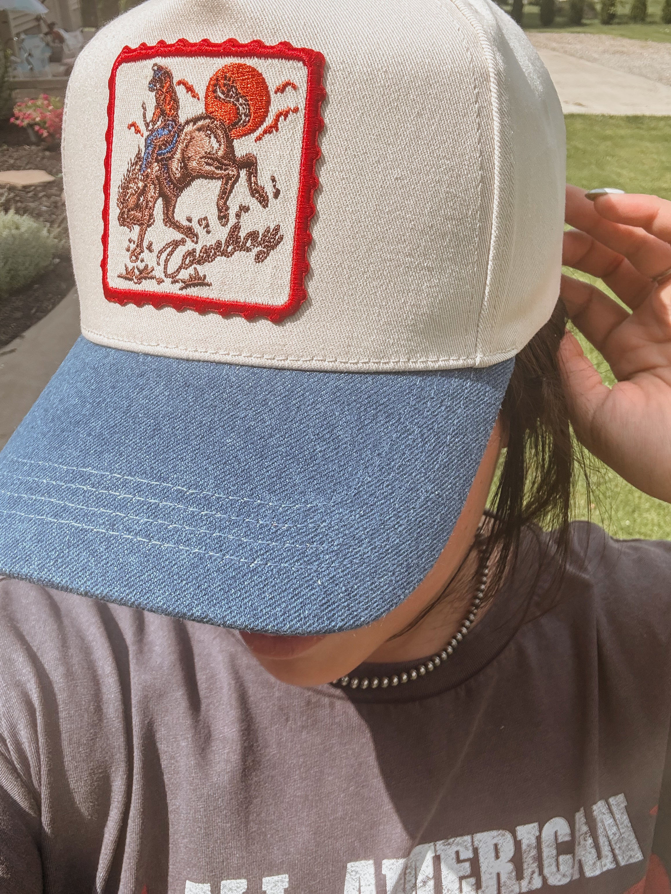Cowboy Stamp Trucker Hat