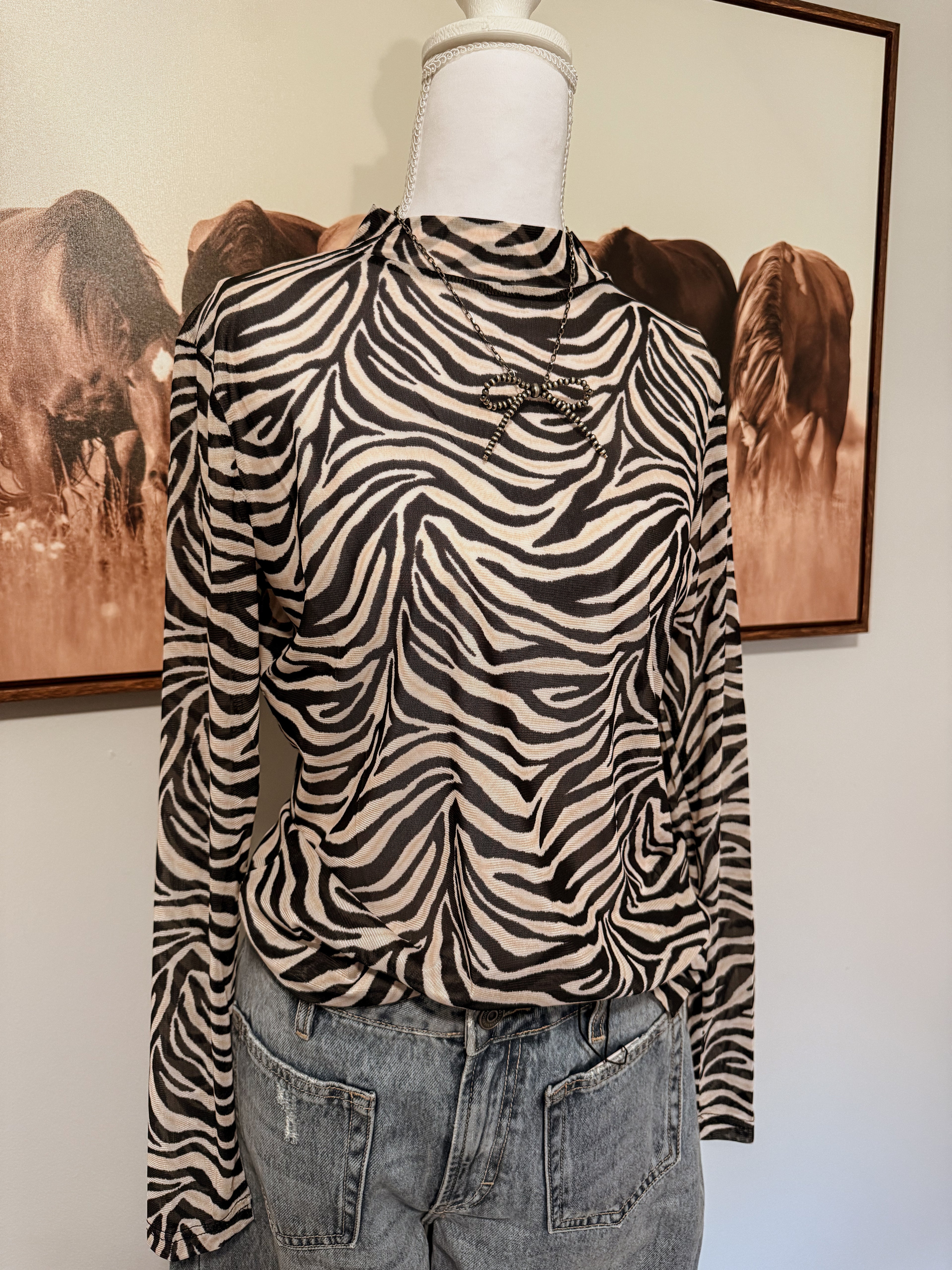 Born to be Wild Mesh Top