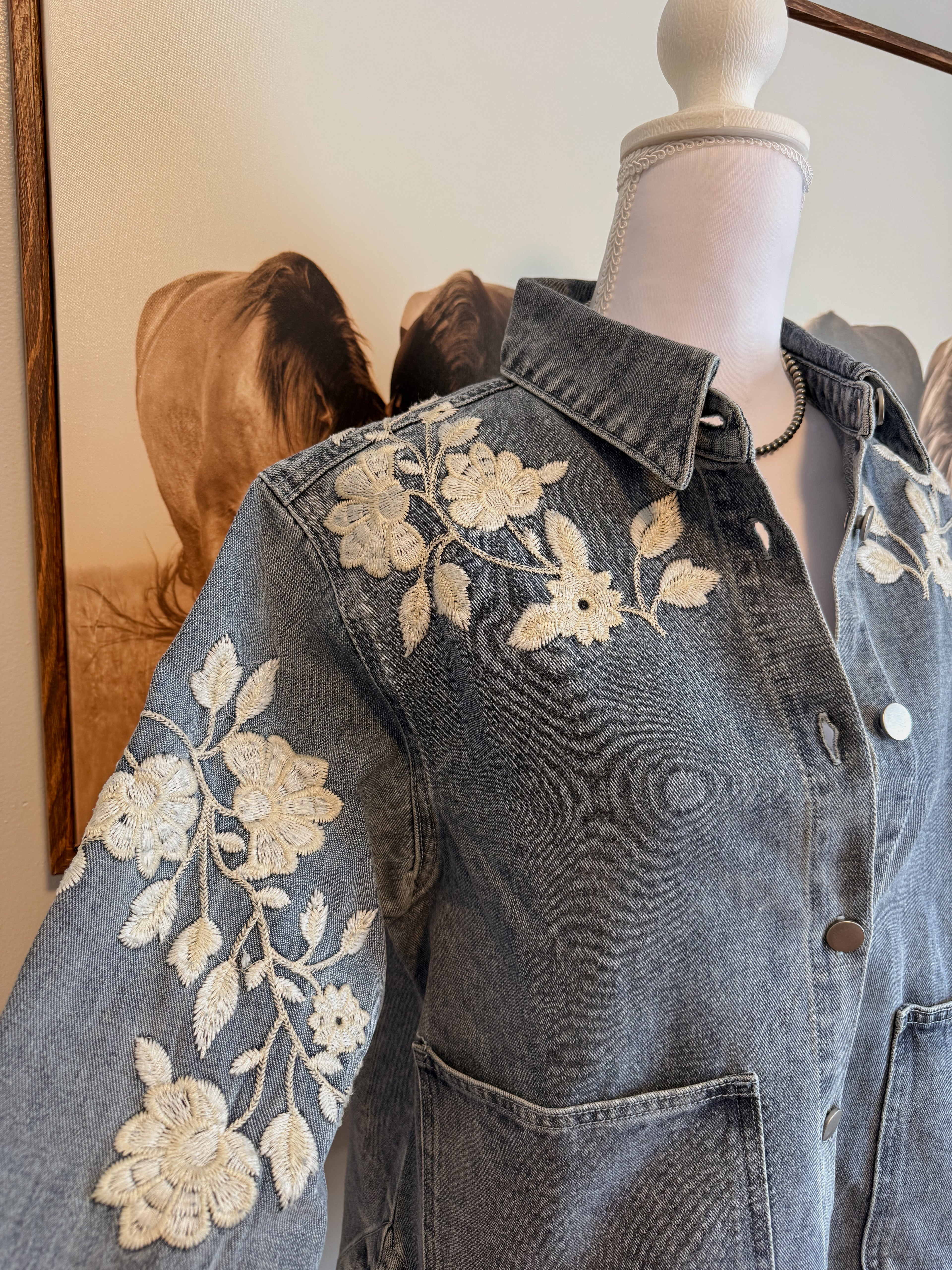 The Embroidered Denim Jacket