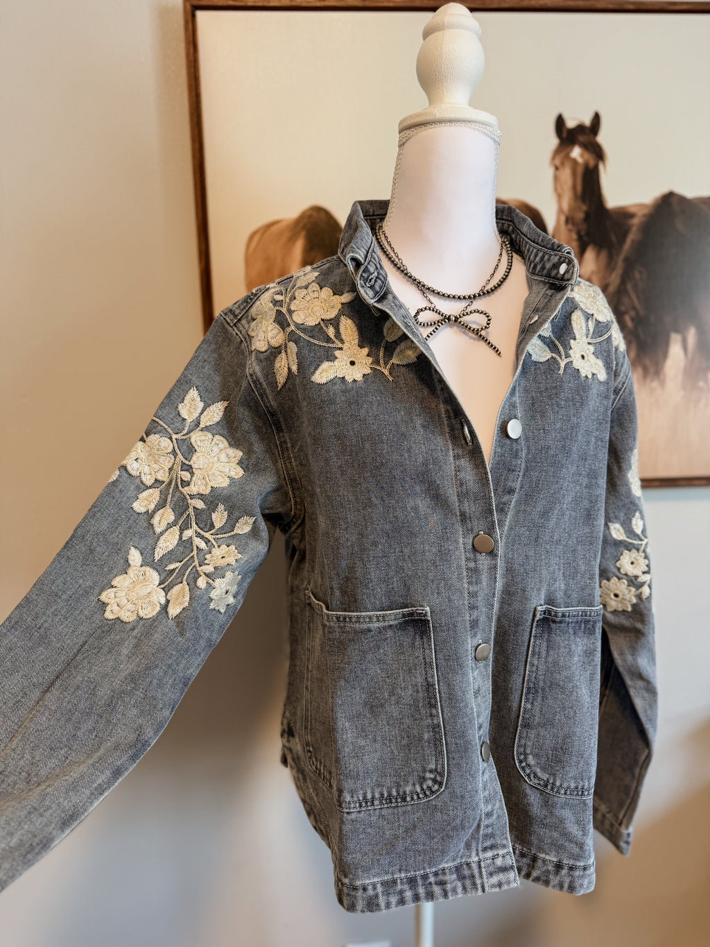 The Embroidered Denim Jacket